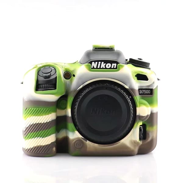 Etui til Nikon D7500 kamera silikonetui tilbehør (camouflage)