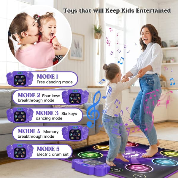 Tanssimatto Langaton Bluetooth Musiikki Valo Viltti
