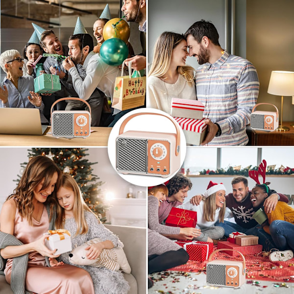 Portabel Trådlös Bluetooth Högtalare Stödjer Tf Kort/Aux Orange