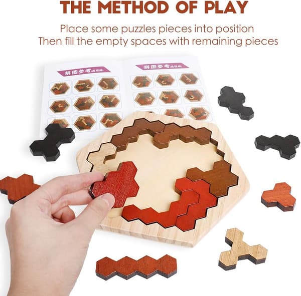Träleksaker, Montessori babyleksaker, pusselspel, barnleksaker