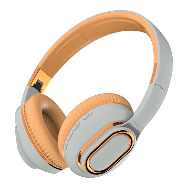 Bluetooth-hörlurar, Over-ear-hörlurar, Hi-Fi stereoljud (Ljusgrå)