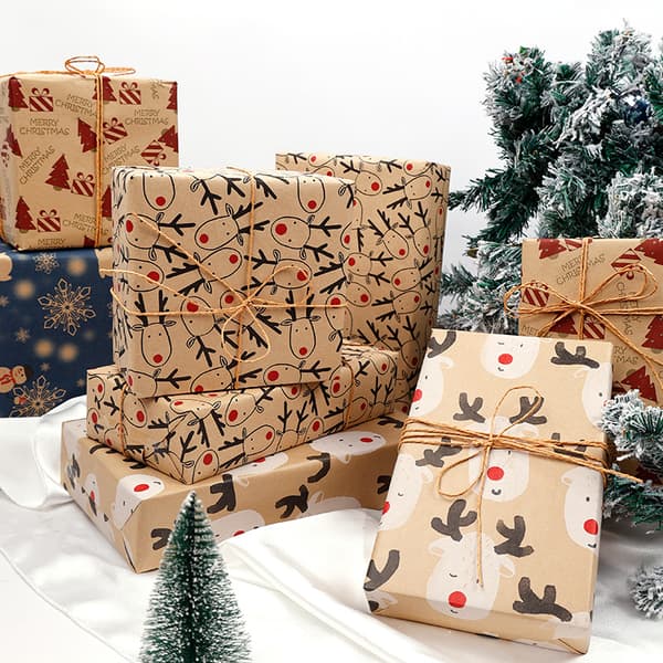 Julklappspapper ren huvudmönster papper (43CMX 300CM)
