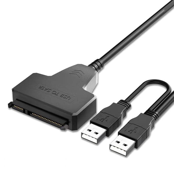2USB2.0 till SATA-omvandlare, hårddiskadapter