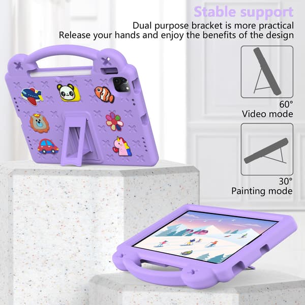 Etui for iPad 7. 2019/8. 2020/9. 2021 Anti-Fall (Lys Lilla)