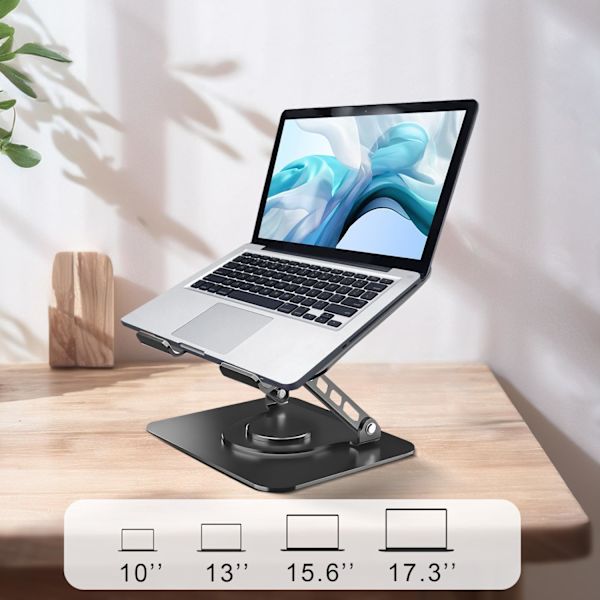 Laptopställ höj- och sänkbart 360° roterbart hopfällbart