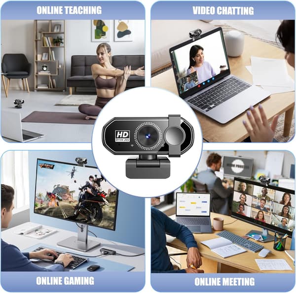 webcam 1080p automaattitarkennus sisäänrakennettu mikrofoni