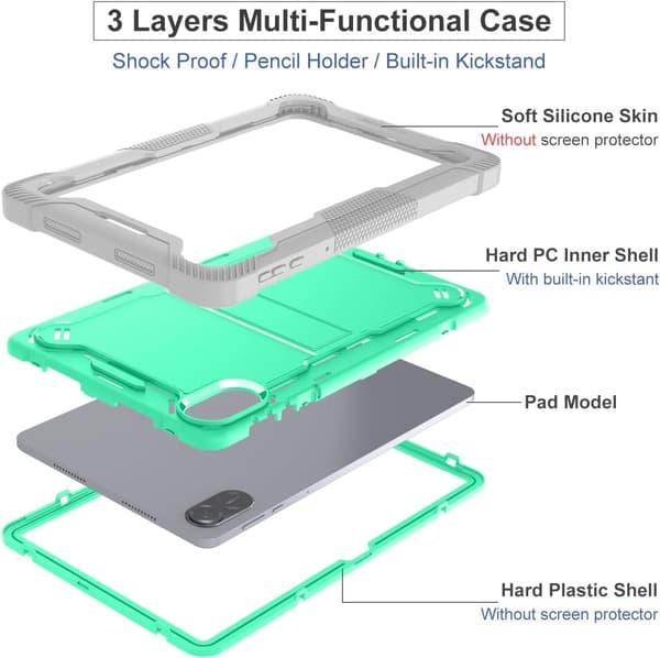 Etui til Xiaomi Redmi Pad 10,61-tommer Grønn