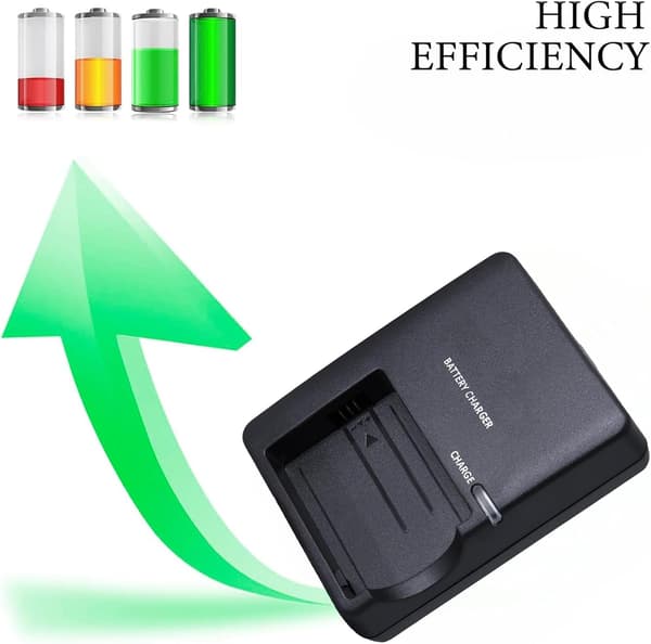 Oplader til Canon LP-E5 batteri til EOS1000D, EOS450D, EOS500D og EOS Kiss X2