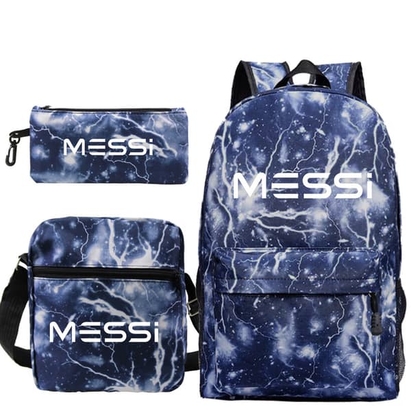 Lionel Messi Student Ryggsäck 3-Delars Set 30