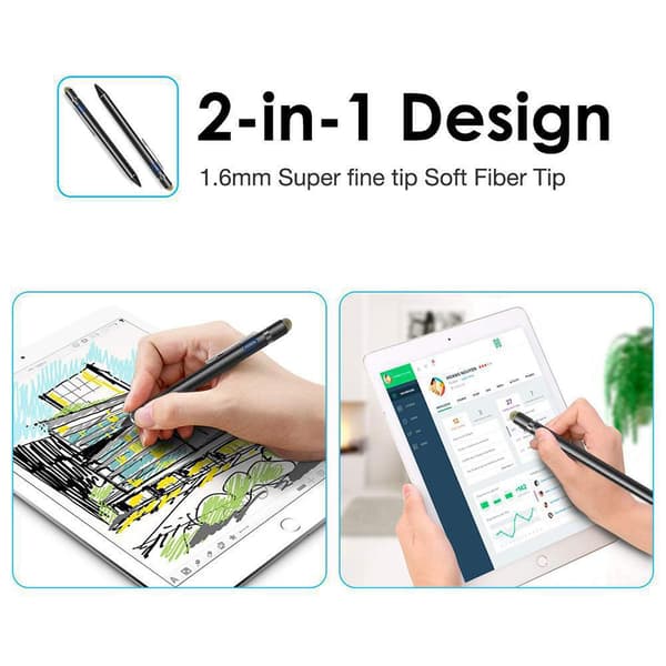 Stylus-kynä iPadille/Androidille (valkoinen)
