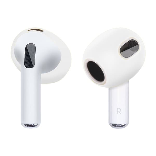 Öronproppar för AirPods3 Silikon 3 par (vit)
