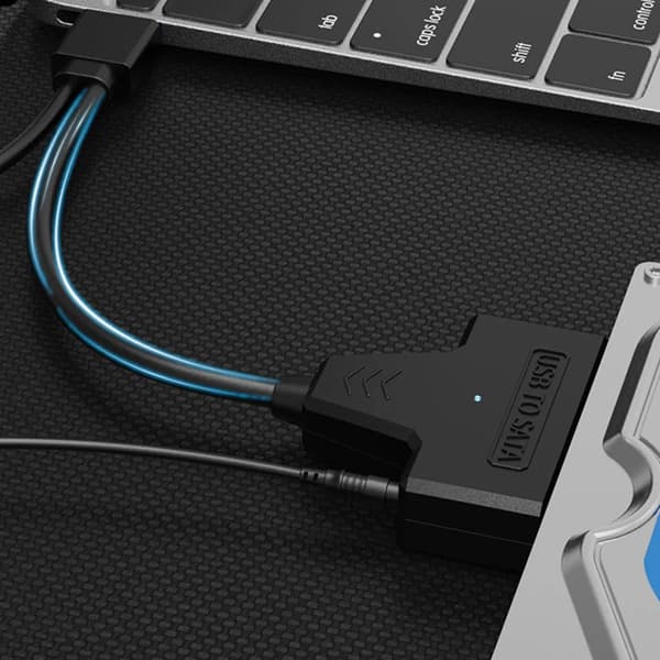 2USB3.0 till SATA-omvandlare, hårddiskadapter