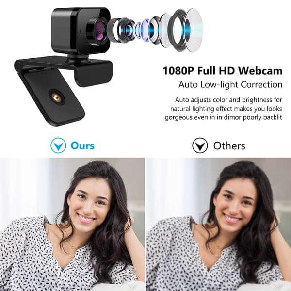 webcam 1080P HD USB driver-frit kamera