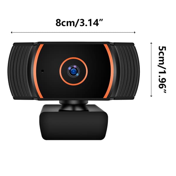 webcam 2K HD USB-kamera med innebygd støyreduserende mikrofon