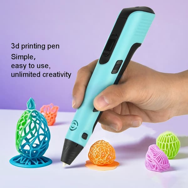 3D-penna DIY ritpenna, med 9 meter PLA-filament (vit)