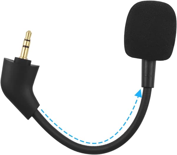 Erstatningsmikrofon for Kingston HyperX Cloud/Cloud X/Cloud II - 3,5 mm ovalt grensesnitt