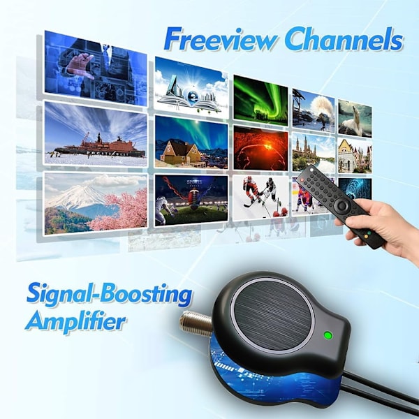 Digital Smart TV-antenne med rekkevidde over 1368 km og støtte for 4K 1080P