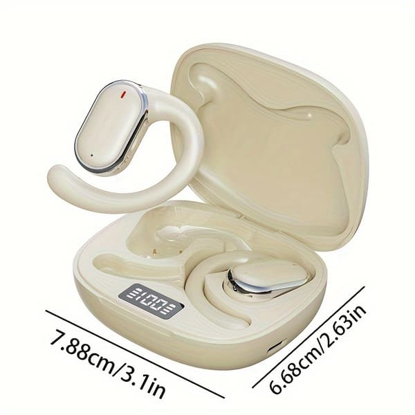 Trådløst Clip-on Sleep Mini Headset til Android & iPhone Mobiltelefon Sport Khaki