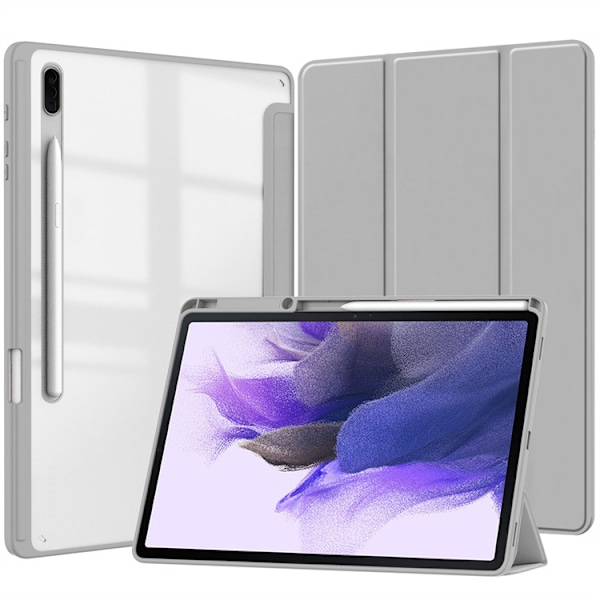 Fodral för Samsung Galaxy TAB S9 PLUS/S9 FE PLUS 12.4 2023 Akryl Tablet Skyddsfodral - grå