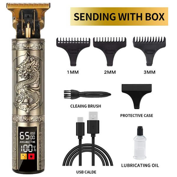 Hårklipper, barbermaskin for menn (Digital displaydrage)
