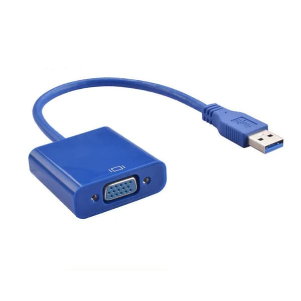 USB - VGA-muunnin, HD-videoadapteri, sininen