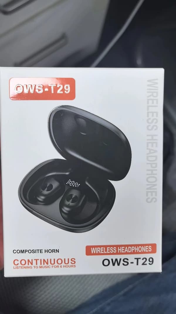 Ægte trådløse Bluetooth hovedtelefoner OWS T29 TWS earbuds hvide