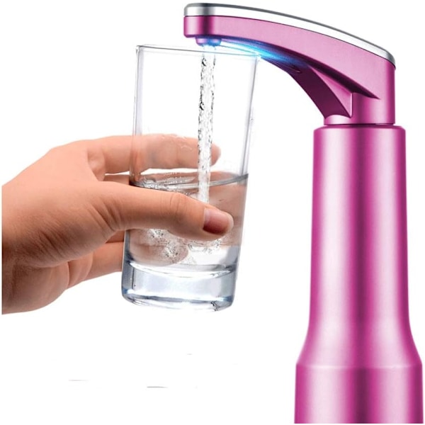 Elektrisk dricksvattenpump för 5-gallon dunkar, 2.16\" och 1.5\" diameter flaskor (Rosa)