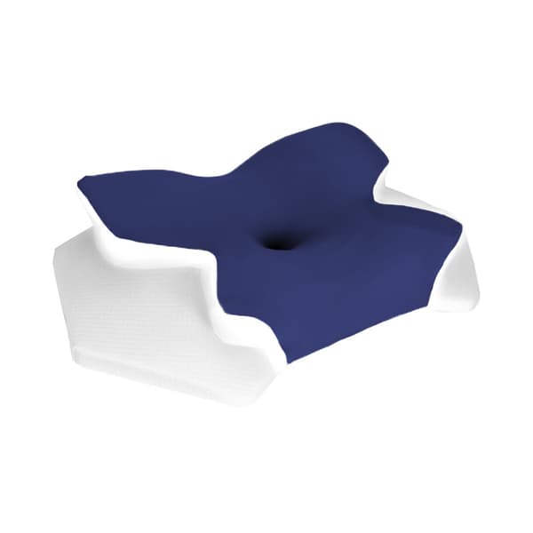 Viskoelastisk nackkudde, Ergonomisk Memory Foam Ice Silk lindrar nacksmärta (Mörkblå)