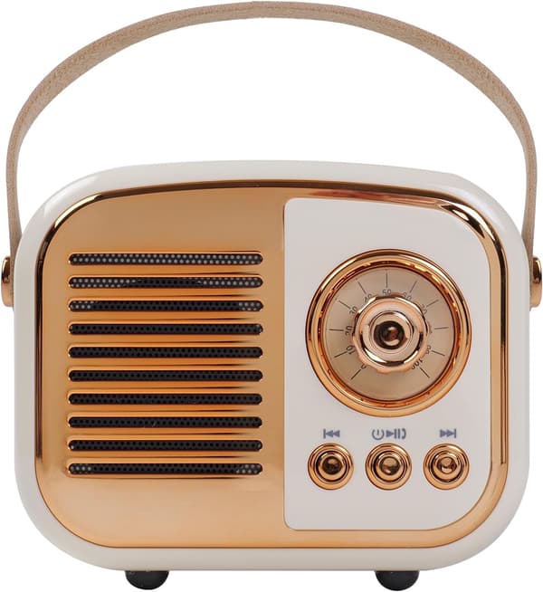 Bærbar trådløs Bluetooth-højtaler Batterilevetid: 8 timer beige