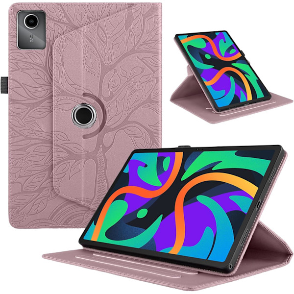 Fodral för Lenovo Tab M11 11 2024 TB330FU Trädmönster rosa