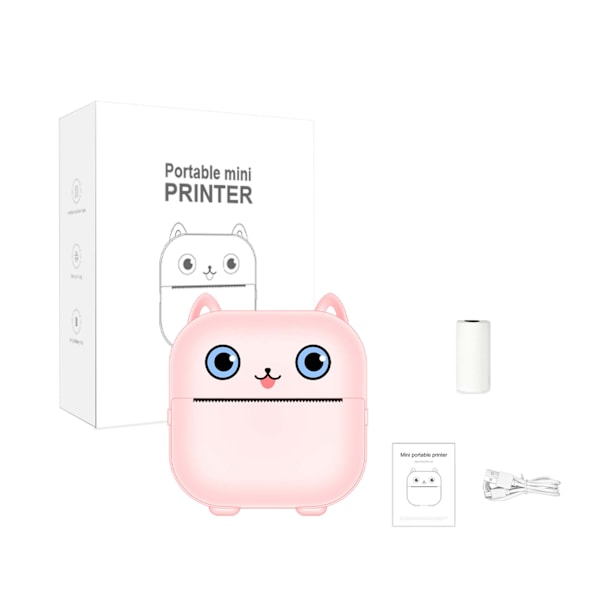 Kannettava Bluetooth-lämpötulostin X15 Pinkki