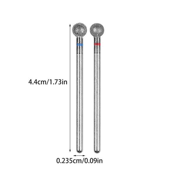 Neglebor 2 stk. runde neglepoleringsbor