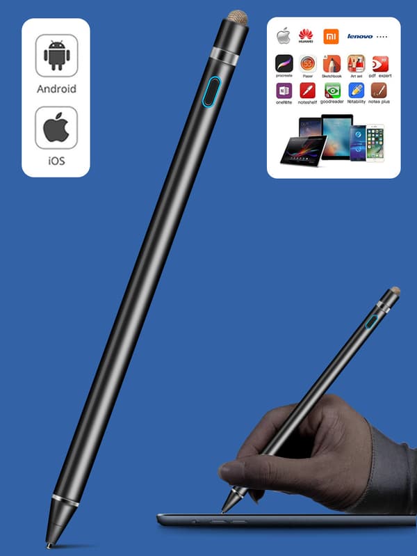 Stylus-kynä iPadille/Androidille, musta