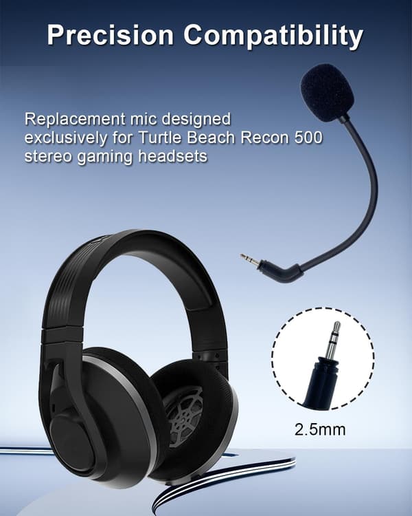 Erstatningsmikrofon til Turtle Beach Recon 500 - 2,5 mm jackstik