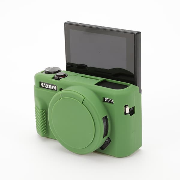 Etui til Canon G7X2 Silikone kamera tilbehør (Lightgreen)