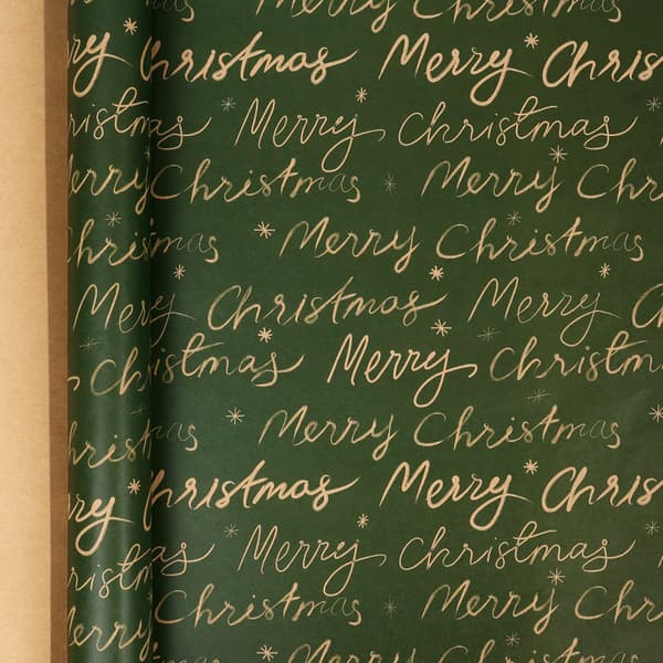 Julklappspapper God Jul mönsterpapper (43CMX 300CM)