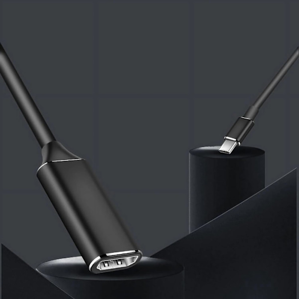 Type-C till HDMI-omvandlare, HD-ljudadapter (silver)