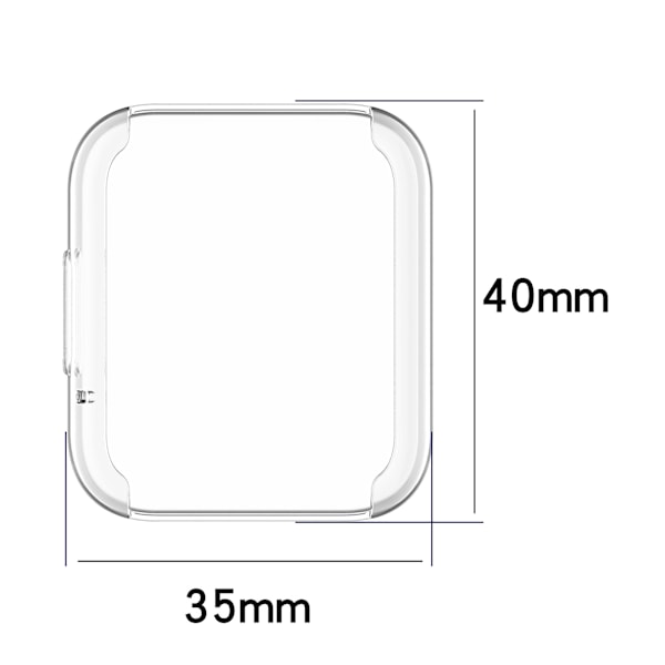 Lämpligt För Redmi Watch2 Lite Skyddsfodral Transparent Vit