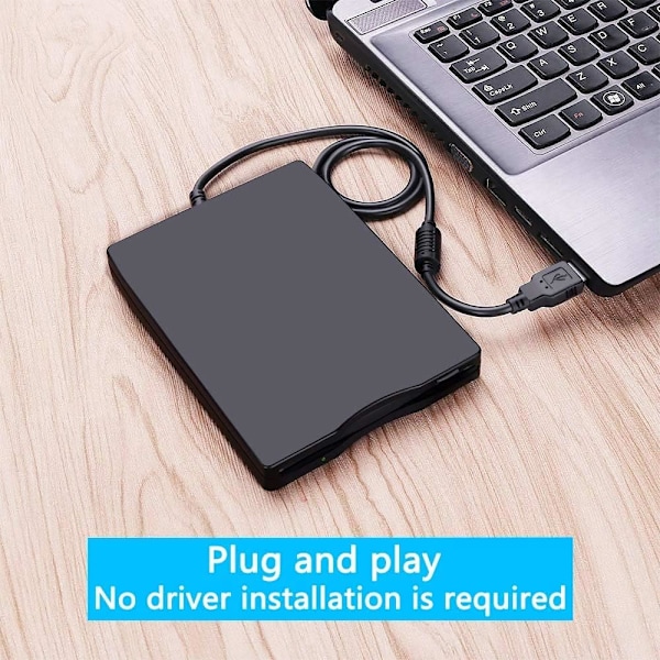 Ekstern diskettstasjon Diskettleser USB 3,5-tommers USB-diskettleser 1,44 MB FDD
