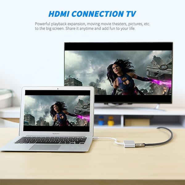 MiniDP - HDMI/VGA-muunnin, 4K HD -sovitin