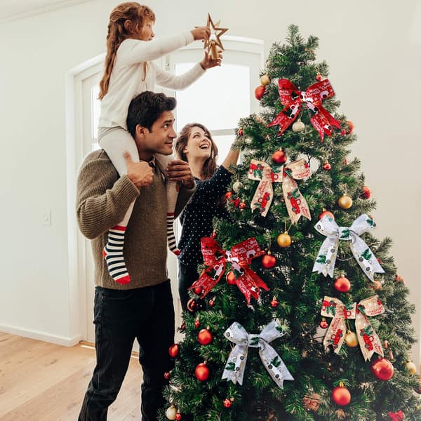 Julband för julklappsinslagning (röd-4m)