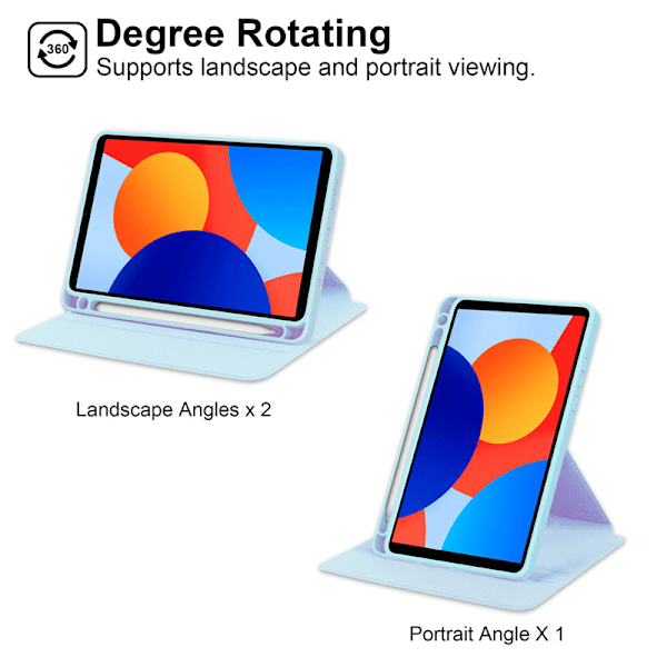 Fodral för Xiaomi Redmi Pad Se 8.7 2024 akryl anti-fall skyddsfodral blå
