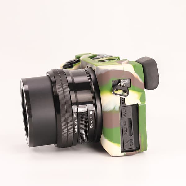Etui til SONY A6100/A6300/A6400 Støtsikkert silikonkameraetui (blue)