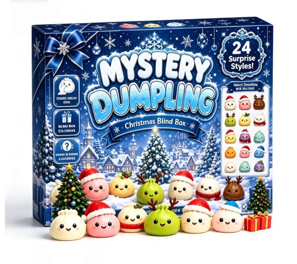 Adventskalender 2026, 24 dagars överraskande Squishies-leksaker, julklappar