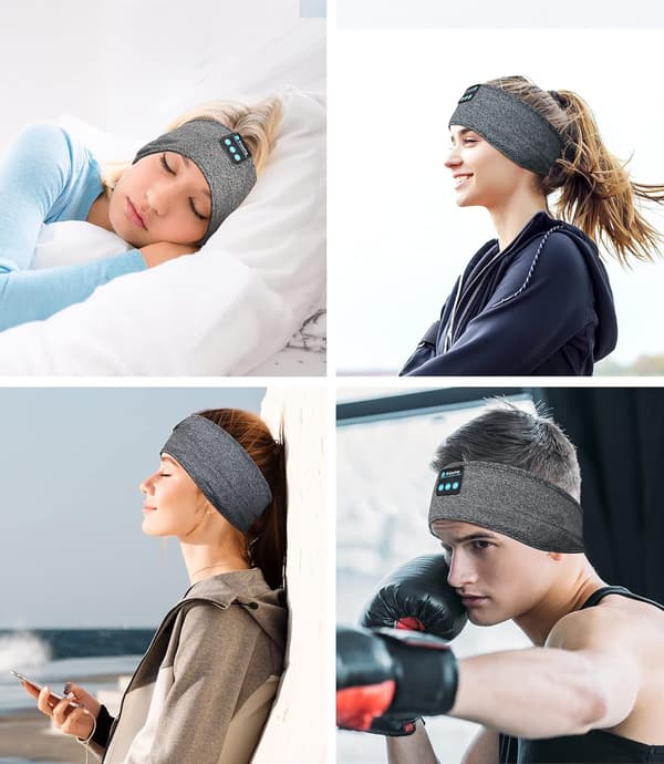 Bluetooth Sport Hörlurar Sovmask Trådlösa Hörlurar Bluetooth 5.0 Sovhörlurar Blå