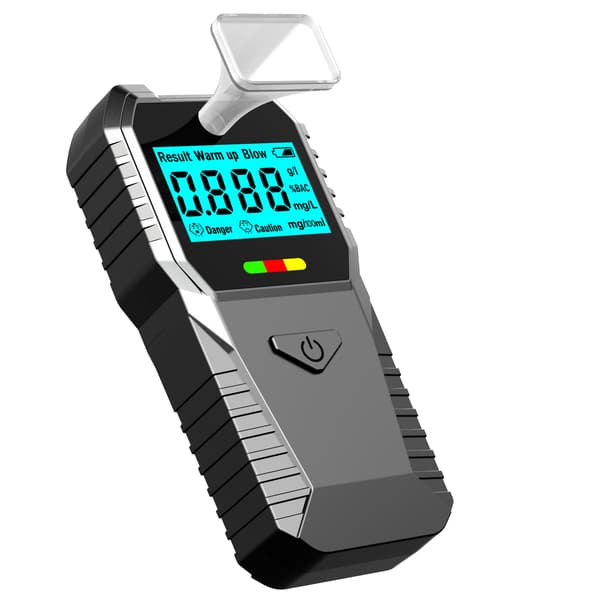 Digital alkometer, med 5 mundstykker