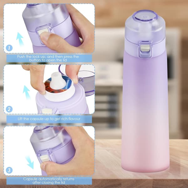 Air-Up Vattenflaska 650 ml med 5 smakskapslar (Gradientrosa)