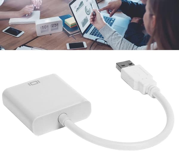 USB - VGA-muunnin, HD-videoadapteri, sininen