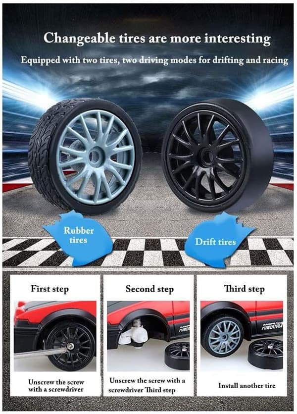 2.4G Nopea Drifting RC Auto 4Wd RC Lelu-I