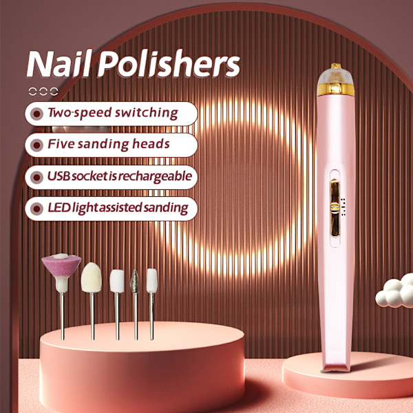 Elektrisk Nagelfräsmaskin Special Slipmaskin Tar Bort Naglar Och Avlägsnar Döda Hudceller
